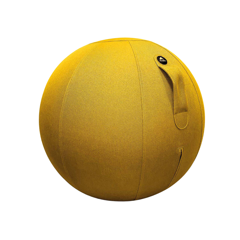 photo siège ballon ergonomique jaune