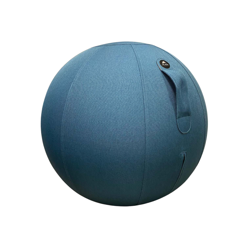 photo siège ballon ergonomique bleu