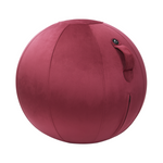 Charger l&#39;image dans la galerie, photo principale siège ballon ergonomique velours rouge
