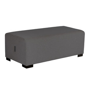 POUF 2 PLACES HIZIA - Gris Anthracite