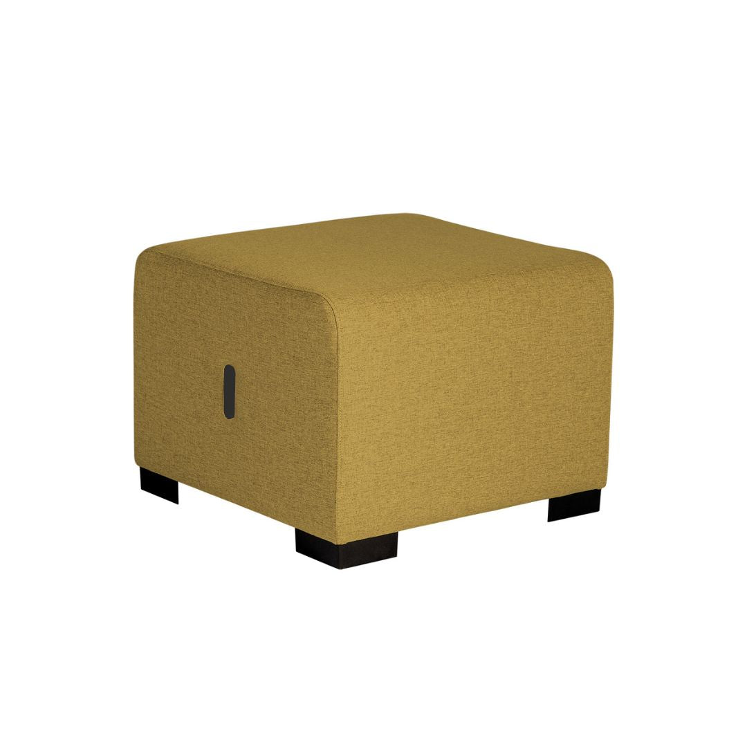 POUF 1 PLACE HIZIA - Jaune Safran