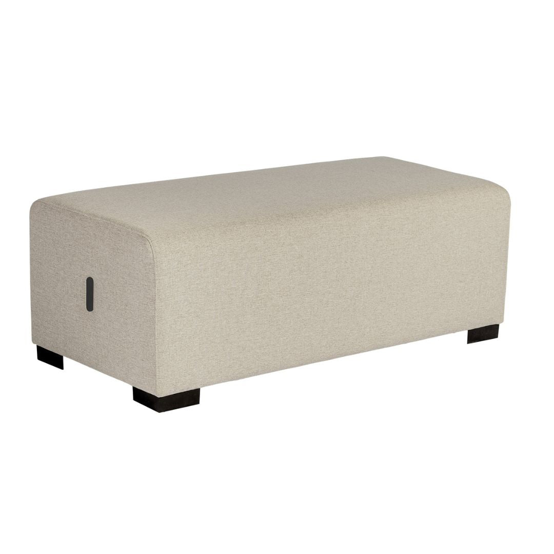 POUF 2 PLACES HIZIA - Beige Sahara