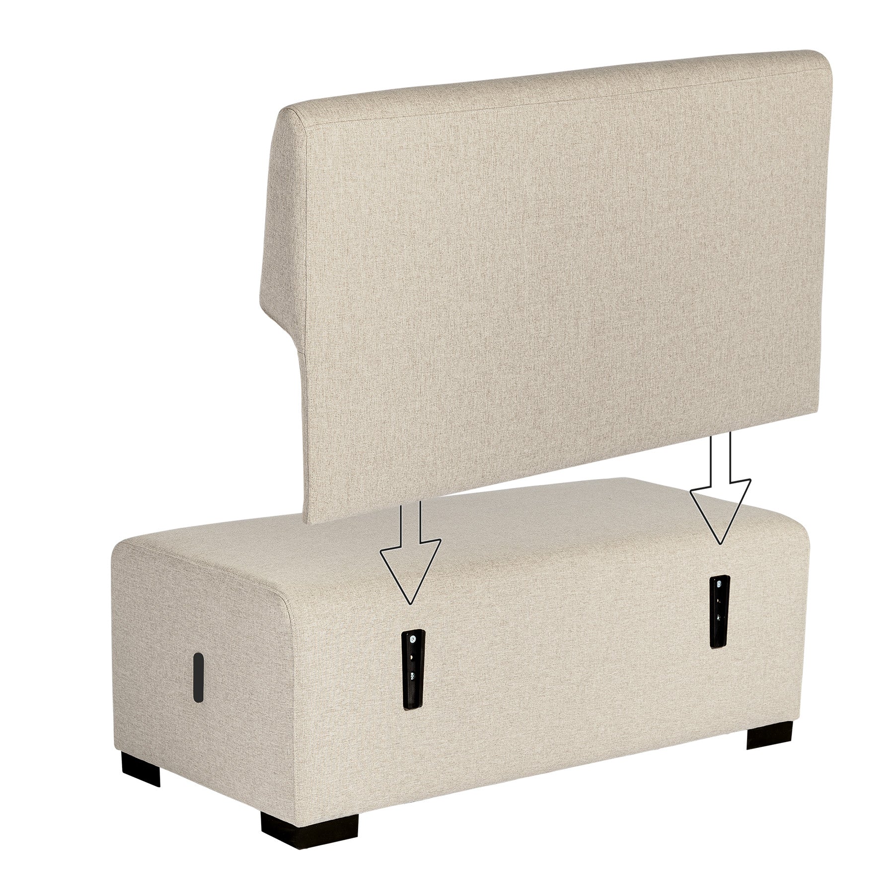 SIÈGE 2 PLACES HIZIA - Beige Sahara
