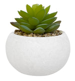 Charger l&#39;image dans la galerie, Set de 3 plantes artificielles, pot blanc, taille 11 cm
