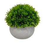 Charger l&#39;image dans la galerie, Set de 3 plantes artificielles, pot gris, taille 11 cm
