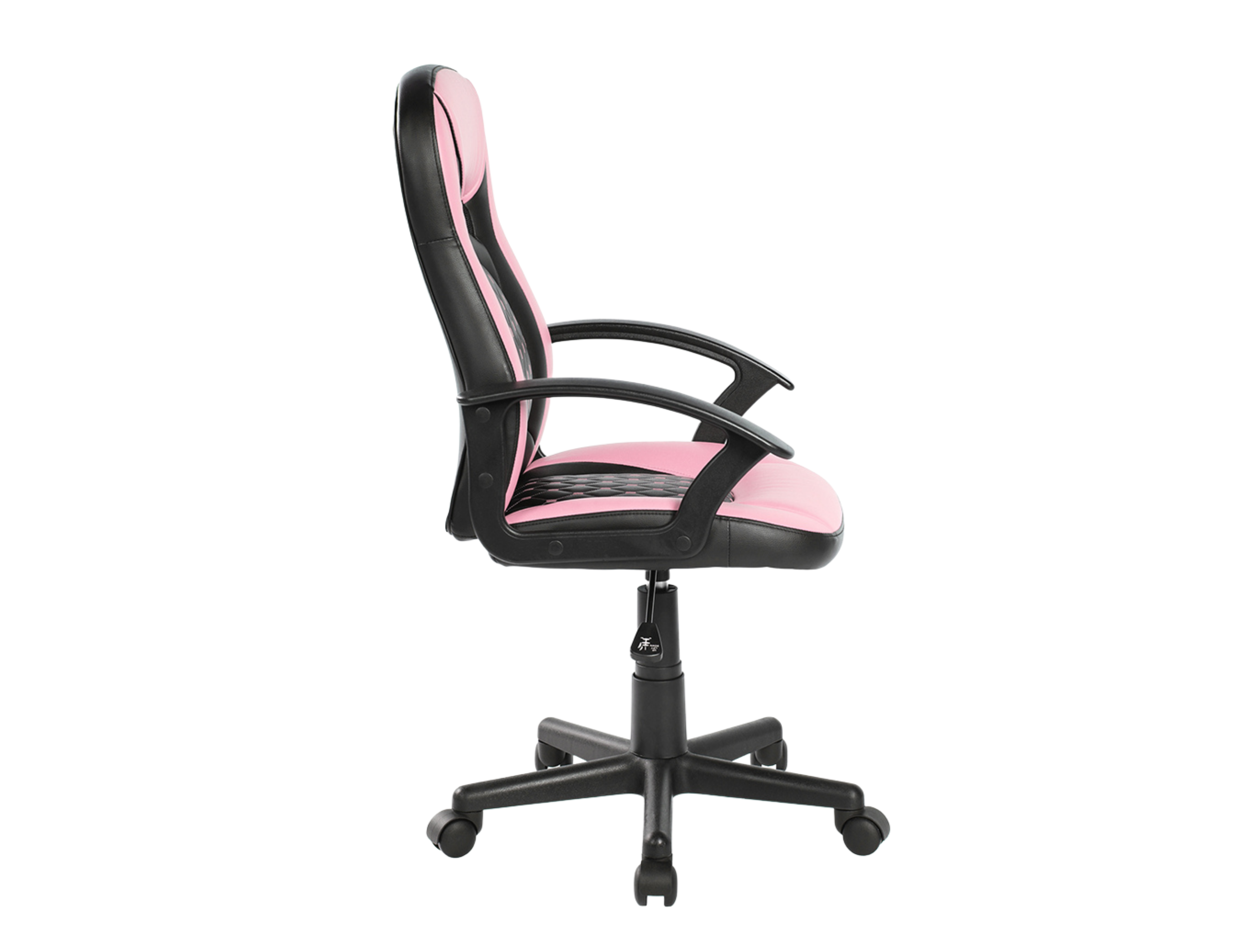 photo côté fauteuil ergonomique rose enfant