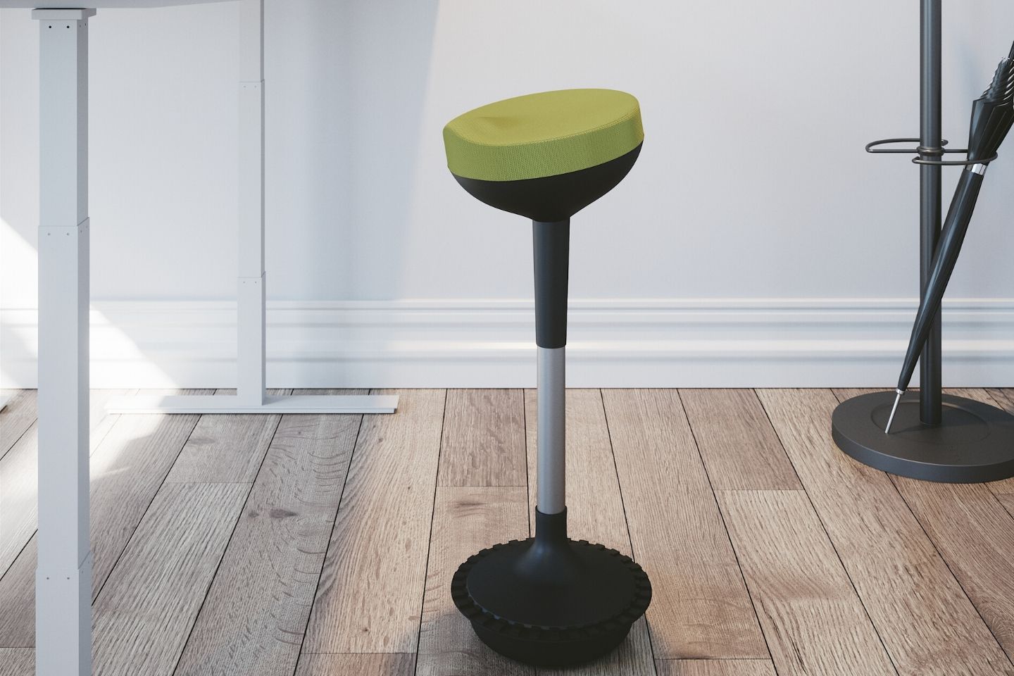 photo ambiance tabouret ergonomique vert stooly