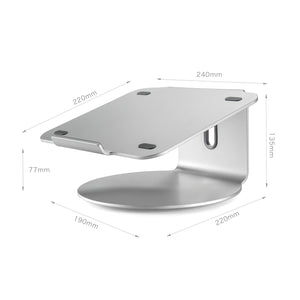 photo vide support rotatif ordinateur portable en aluminium
