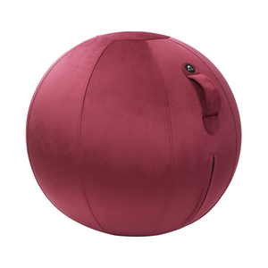 photo principale siège ballon ergonomique velours rouge