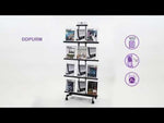 Charger et lire la vidéo dans la visionneuse de la Galerie, vidéo montage présentoir de document mobile et transparent grand modèle
